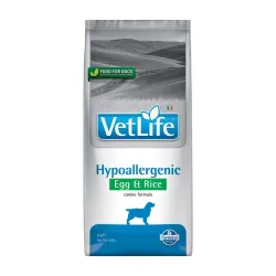 Farmina Muna ja Riis hüpoallergeenne täissööt VetLife Canine Hypoallergenic Egg & Rice