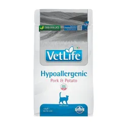 Farmina Sealiha ja Kartul hüpoallergeenne täissööt kassile VetLife Feline Hypoallergenic Pork/Potato
