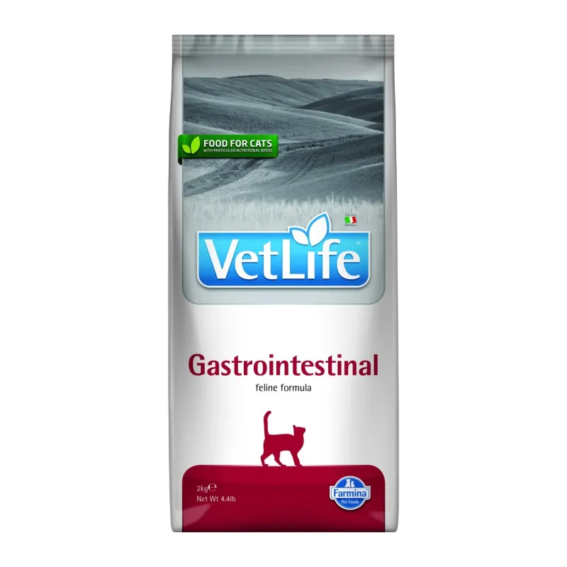 Farmina seedehäirete leevendamiseks täissööt kassile VetLife Feline Gastrointestinal