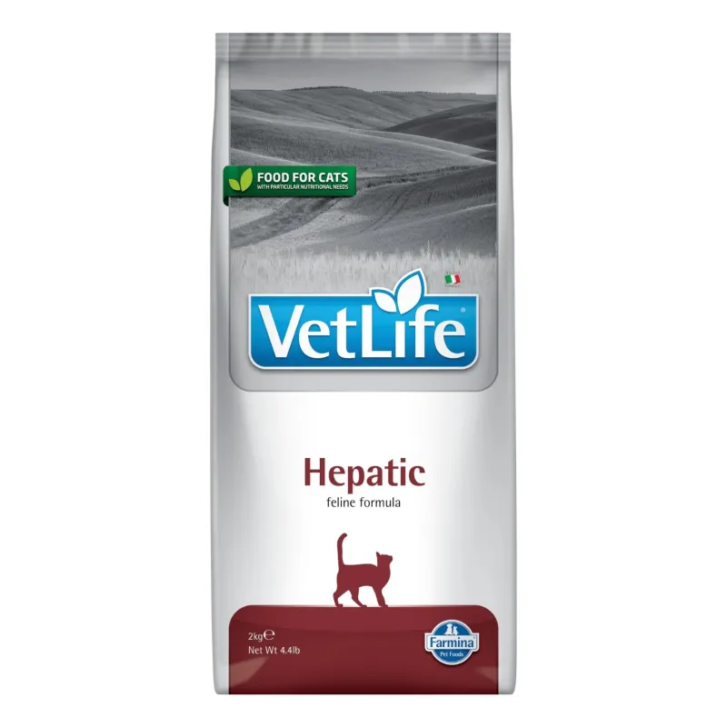 Farmina maksafunktsioonide toetamiseks täissööt kassile VetLife Feline Hepatic
