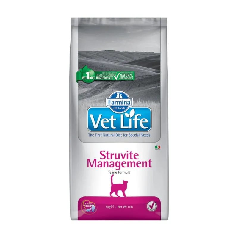 Farmina struviitkivide ohjamiseks täissööt kassile VetLife Feline Struvite Management