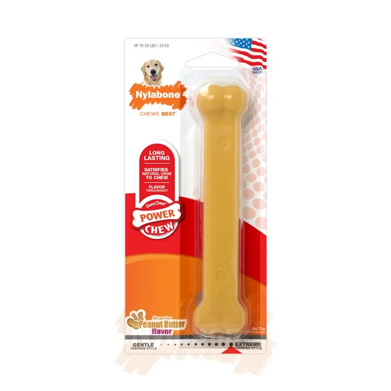 Nylabone närimiskont Power Chew Bone Peanut Butter