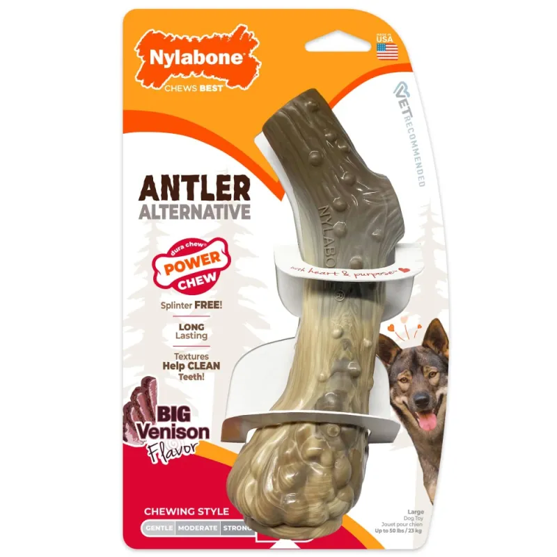 Nylabone närimise mänguasi Power Chew Antler Alternative Venison