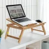 Bambukinis sulankstomas šoninis stalas Lapwood InnovaGoods