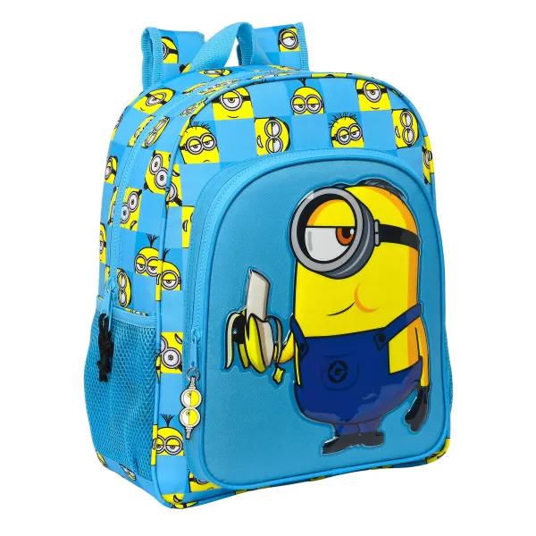 Kooliseljakott Minions Minionstatic Sinine 32 x 38 x 12 cm