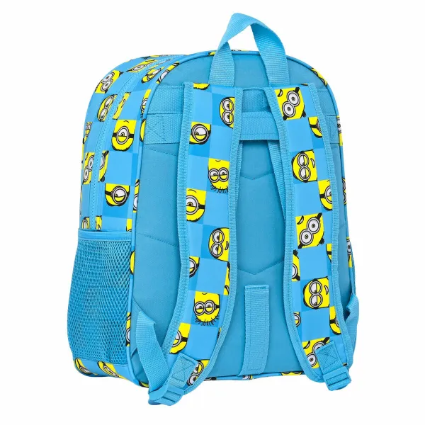 Skolas soma Minions Minionstatic Zils 32 x 38 x 12 cm