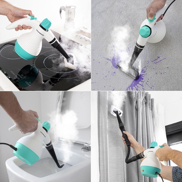 Multi-purpose, 9-in-1 Hand-held Steamer with Accessories Steany InnovaGoods 0,35 L 3 Bar 1000W