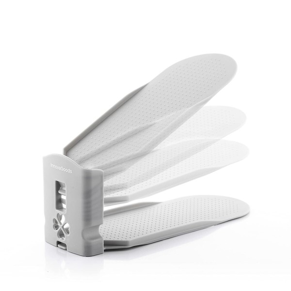 Regulējams Apavu Organizators InnovaGoods Pelēks Plastmasa 6 gb. (Atjaunots A)