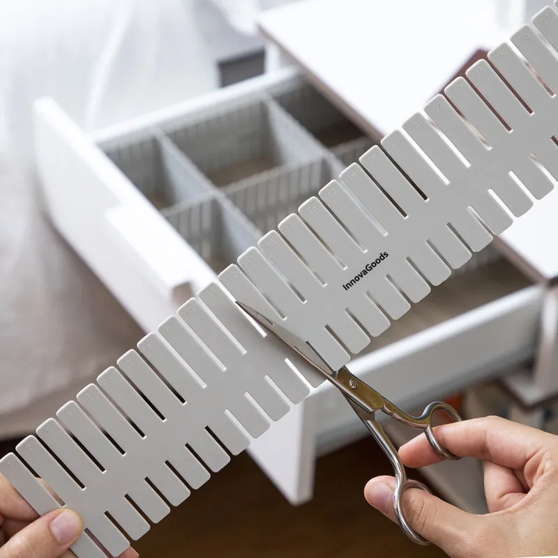 Adjustable Drawer Organiser Condor InnovaGoods Grey pol | Buy online — Megaluks