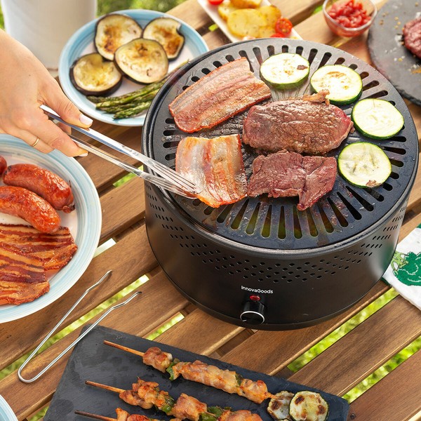 Portable Smokeless Charcoal Barbecue InnovaGoods Black (Refurbished B)