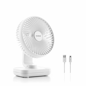Įkraunamas stalinis ventiliatorius InnovaGoods Balta 3600 mAh / 13,3 W Ø5,4'' (Naudoti C)