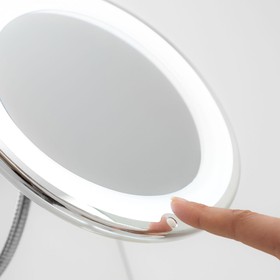 LED palielinošs spogulis ar elastīgu kājiņu un piesūcekni Mizoom InnovaGoods IG814786 Balts Stikls (Atjaunots B)