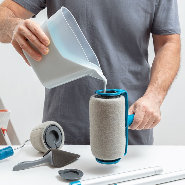 Pakartotinai užpildomų dažų volelių rinkinys, nelaša Roll'n'paint InnovaGoods 5 Dalys