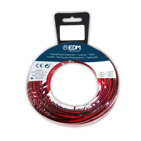 Audio cable EDM 28041 Black Red Red/Black 2 x 0,75 mm 1 | Buy online — Megaluks