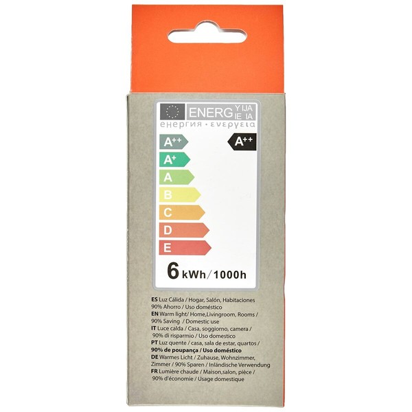 Sfēriskā LED Spuldze Silver Electronics 1980627 E27 6W 3000K A++ (Silta gaisma)