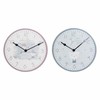 Sieninis laikrodis DKD Home Decor Mėlyna Spalvotas Rožinė Medžio Metalinis Plastmasinis Medžio MDF Vaikiškas Paukščių 24 x 3 x 2