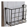 Žurnālu plaukts DKD Home Decor Balts Brūns Metāls Paulovnijas koks (57 x 10 x 40 cm)