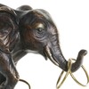 Декоративная фигура DKD Home Decor Чёрный Позолоченный Слон современный 31 x 13 x 41 cm