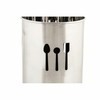 Корзина для столовых приборов DKD Home Decor Серебристый Нержавеющая сталь 10 x 10 x 18 cm