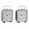 Настольные часы DKD Home Decor Zils Balts Melns (2 gb.)