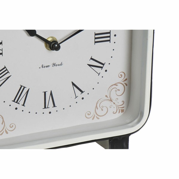 Table clock DKD Home Decor Blue White Black (2 Units)