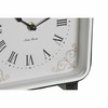Настольные часы DKD Home Decor Zils Balts Melns (2 gb.)