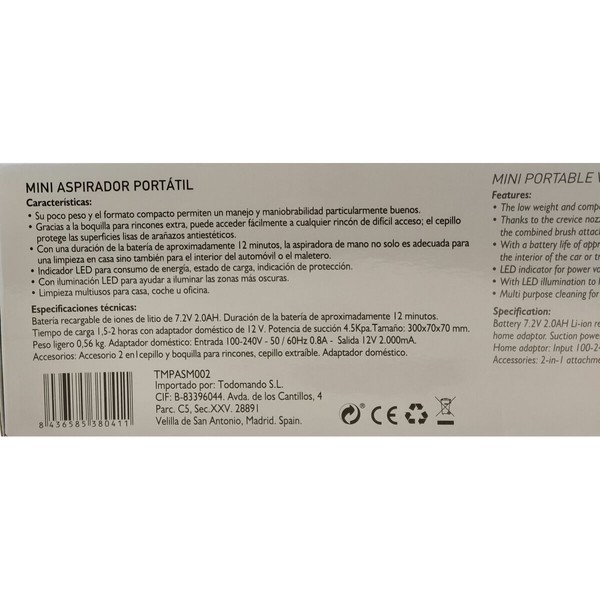 Handheld Vacuum Cleaner TM Electron