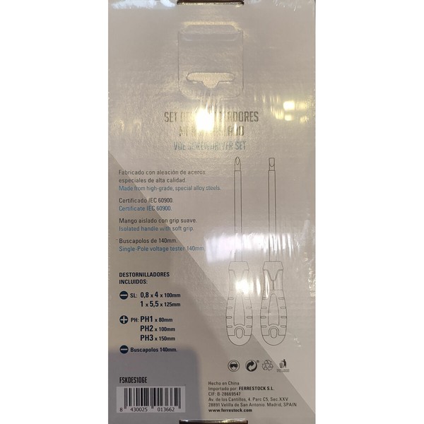 Screwdriver Set Ferrestock (6 pcs)