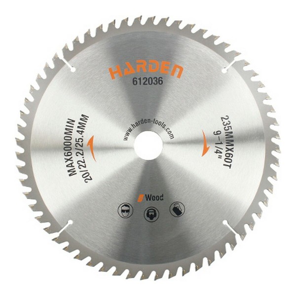 Leikkuulevy Harden Puu Ø 235 x 25,4 mm