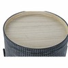 Mažas šoninis stalas DKD Home Decor Juoda Sidabras 45 x 45 x 39 cm