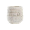 stādītājs DKD Home Decor Brūns Dabisks Kvadrāta Boho 17 x 17 x 16 cm