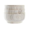 stādītājs DKD Home Decor Brūns Dabisks Kvadrāta Boho 17 x 17 x 16 cm