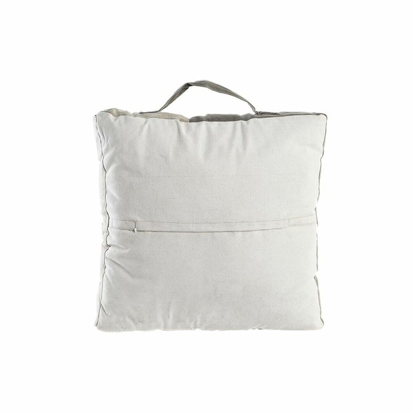 Подушка DKD Home Decor почвы Бежевый Коричневый полиэстер Хлопок Кожа Звезда Алюминий Vintage (50 x 14 x 50 cm)