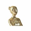Koristehahmo DKD Home Decor Balleriina Kullattu Hartsi Tumman harmaa (21,5 x 23 x 32 cm)