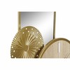 Table clock DKD Home Decor Golden Natural
