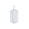 Фонарь DKD Home Decor Stikls Balts Bambuss (28 x 28 x 47 cm)