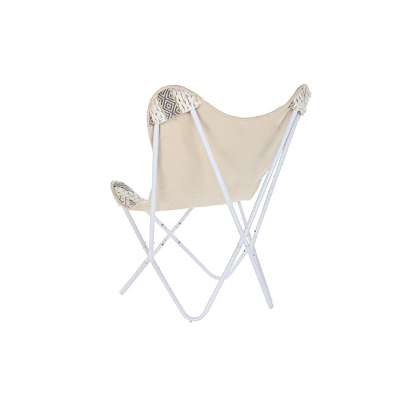 Садовое кресло DKD Home Decor Белый Серый 74 x 65 x 90 cm