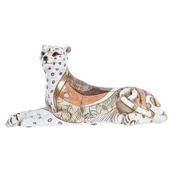 Decorative Figure DKD Home Decor White Orange Leopard C | Buy online — Megaluks