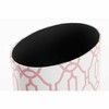 Rubbish bin DKD Home Decor White Orange Wood Canvas Vintage
