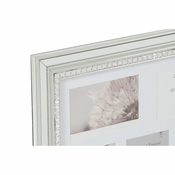 Foto rāmis DKD Home Decor Luxury 46,5 x 2 x 40 cm Stikls Sudrabains Bronza polistirols Tradicionāls (2 gb.)