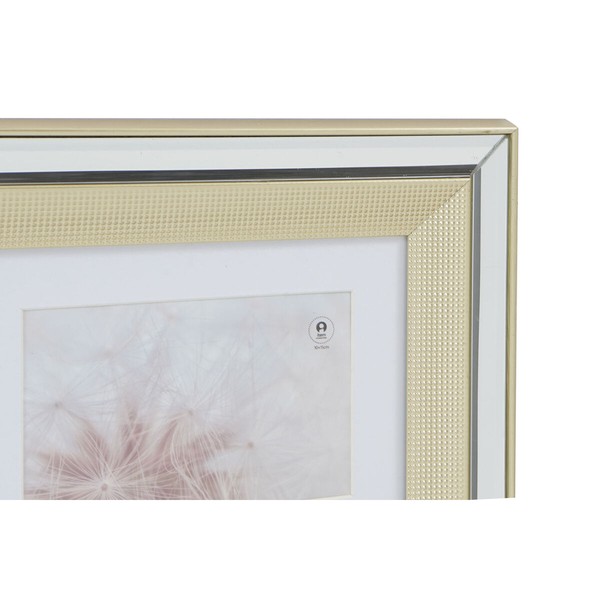 Foto rāmis DKD Home Decor Bronza Sudrabains Alumīnijs Stikls polistirols Tradicionāls 47 x 2 x 40 cm (2 gb.)