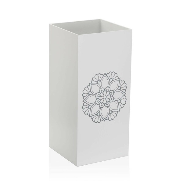 Skėčių stovas Versa Mandala Balta Medžio MDF (22 x 48 x 22 cm)
