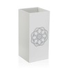 Skėčių stovas Versa Mandala Balta Medžio MDF (22 x 48 x 22 cm)