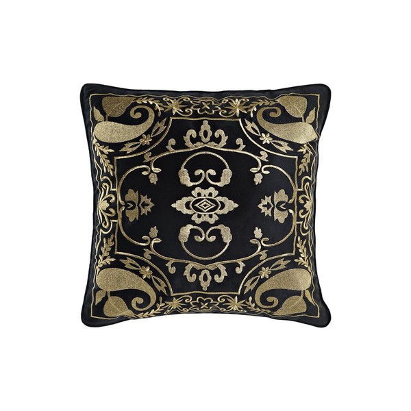 spilvens DKD Home Decor Melns Bronza 45 x 10 x 45 cm Arābija
