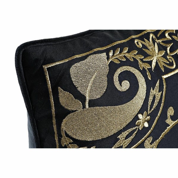 Pagalvėlė DKD Home Decor Juoda Auksinis 45 x 10 x 45 cm Arabas