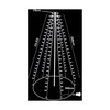 LED Curtain Lights Warm light Soft green 2 m Black