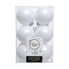 Christmas Baubles Decoris White Plastic 12 Units