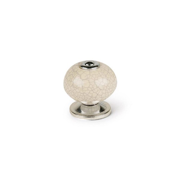 Durvju rokturis Rei Balts Metāls Ø 40 x 36 mm 4 Daudzums