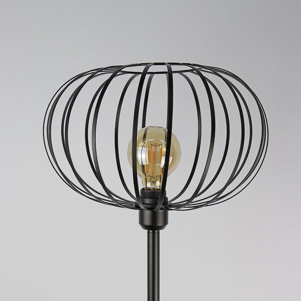 Lattialamppu EDM 32122 Musta 60 W 220-240 V 35 x 35 x 150 cm Vintage
