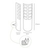 Electric insect killer EDM 06032 White 9 W 9 x 7,5 x 27,5 cm